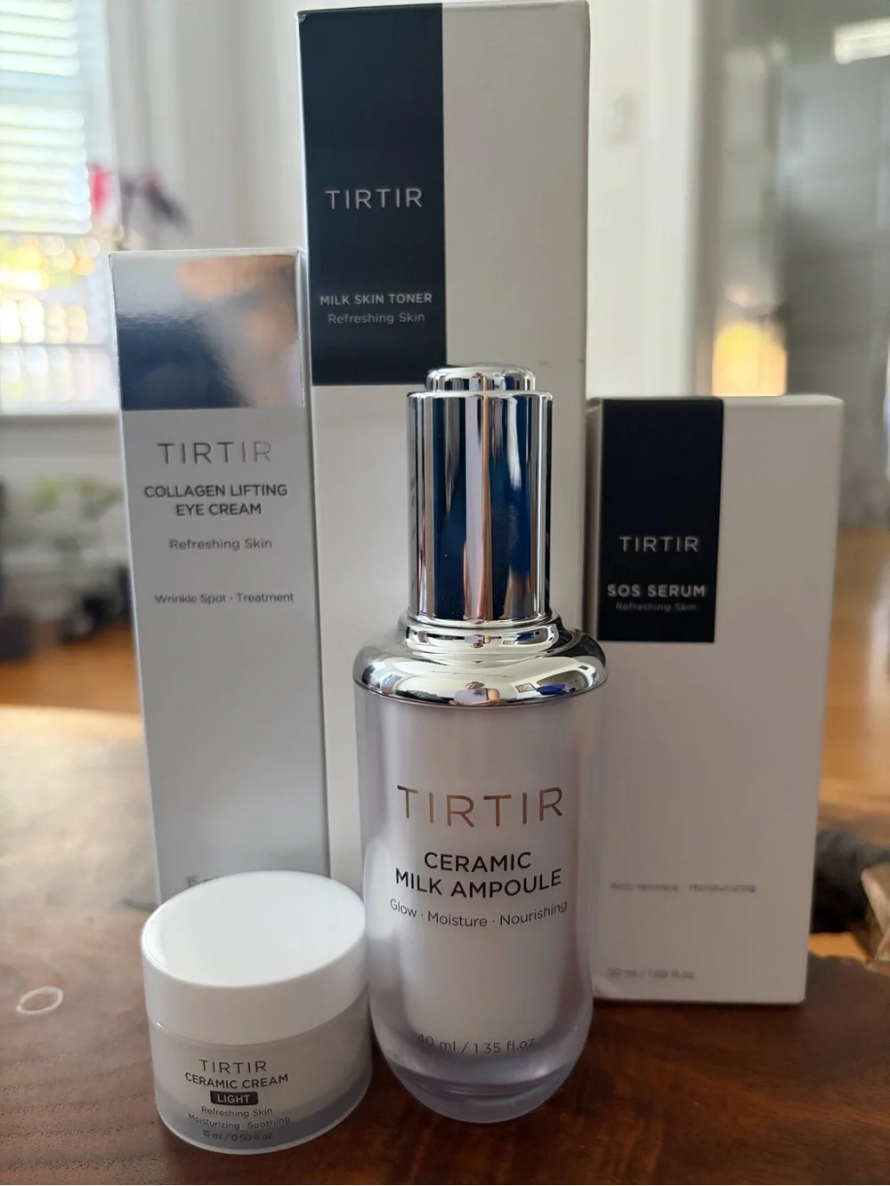 TIRTIR BUNDLE! Ampoule, Eye Cream, Ceramic Cream, SOS Serum, Milk Toner